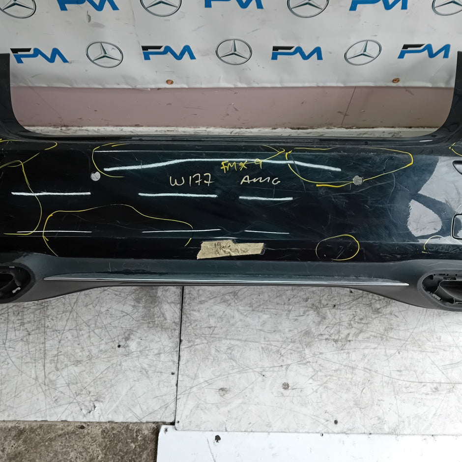 MERCEDES BENZ  A-CLASS W177 REAR BUMPER A1778805400 2018 BLACK FMX9