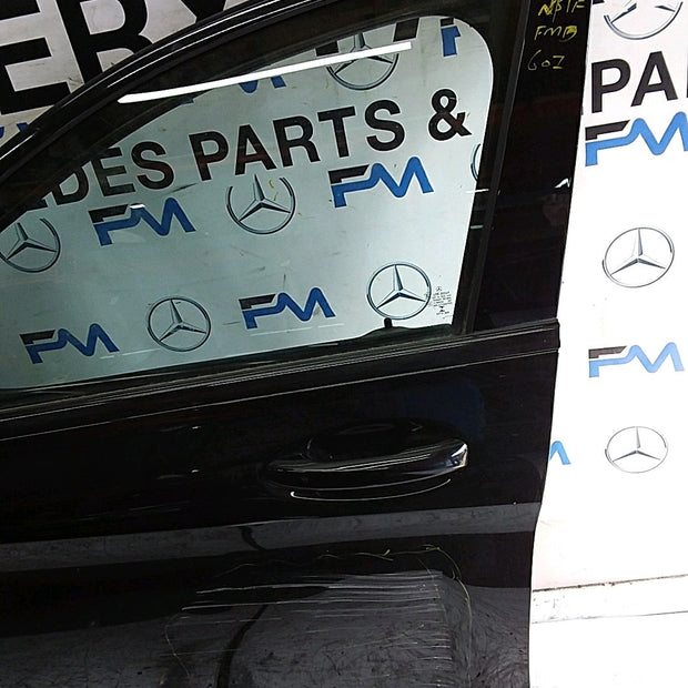 MERCEDES C-CLS W205 SLN PASSENGER FRONT DOOR NSF BLACK 2014-21 COMPLETE FMD607