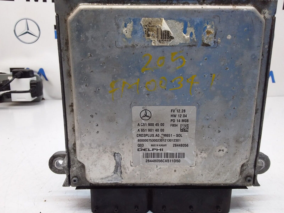 MERCEDES E-CLASS 2012 ENGINE  CONTROL MODULE A6519004500 FM00341