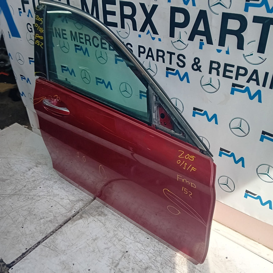 MERCEDES BENZ C-CLASS W205 DRIVER  FRONT DOOR O/S/F RED  COMPLETE 2014-21 FMD152