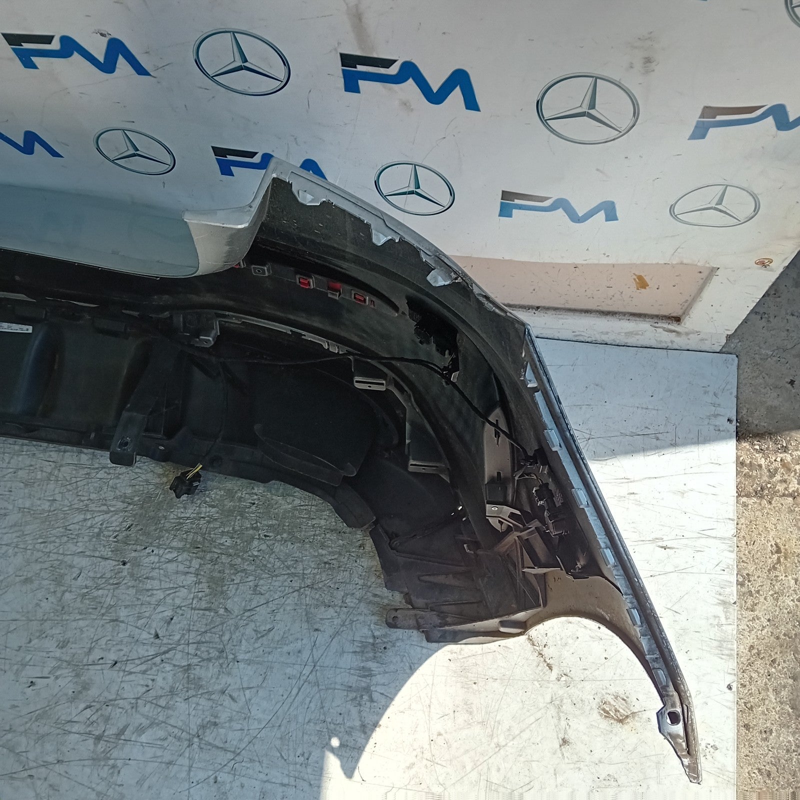 MERCEDES BENZ A-CLASS W177 REAR BUMPER A1778804801 2018 GREY COMPLETE FMX158
