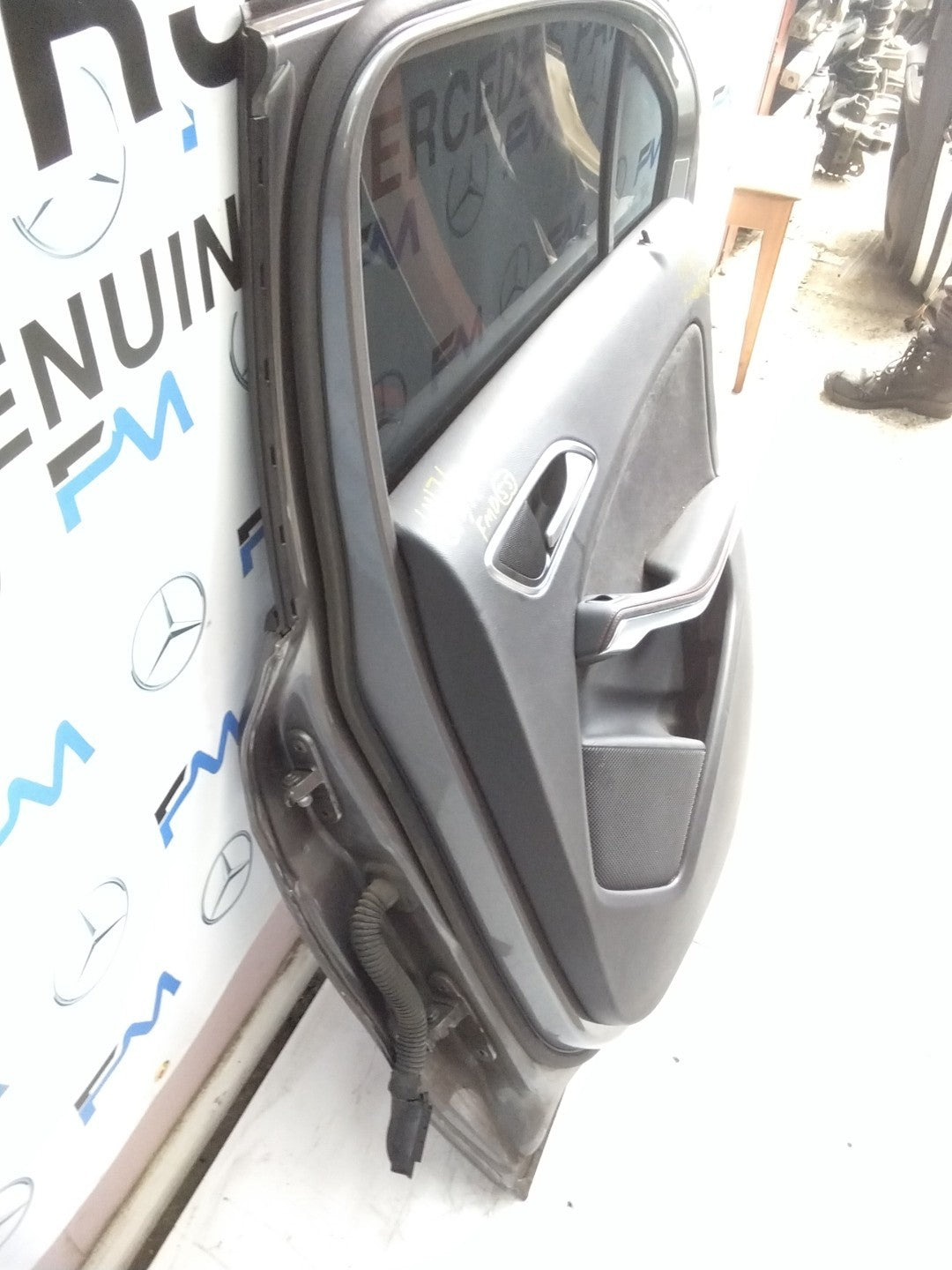 MERCEDES BENZ  A-CLASS W176 DRIVER SIDE REAR DOOR N/S/R COMPLETE GREY FMD55