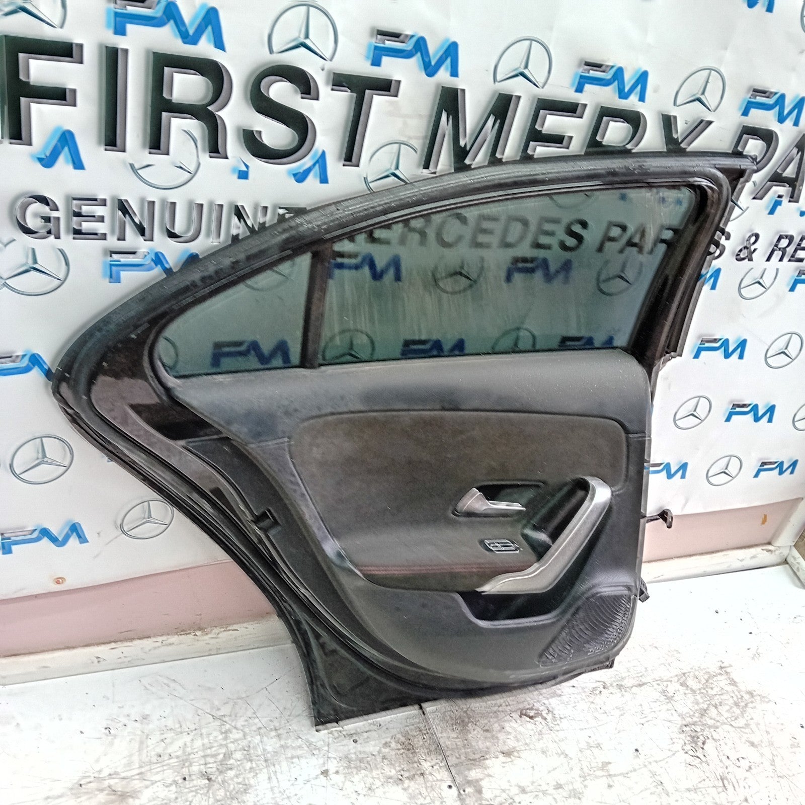 MERCEDES A-CLASS W177 PASSENGER REAR DOOR NSR BLACK 2018 ON COMPLETE FMD246