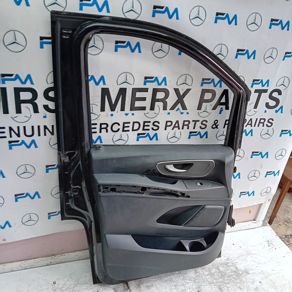MERCEDES VITO W447 PASSENGER FRONT DOOR NSF BLACK 2014 ON COMPLETE FMD386
