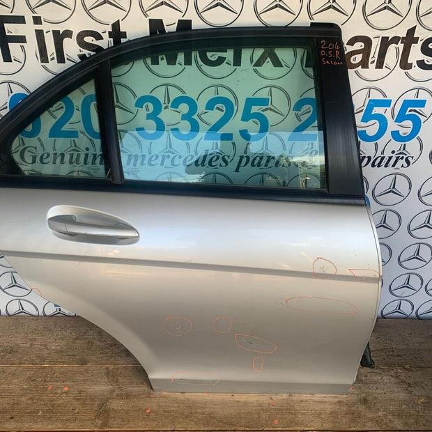 MERCEDES BENZ C CLASS W204 OFF SIDE REAR RIGHT DOOR 2008-2014