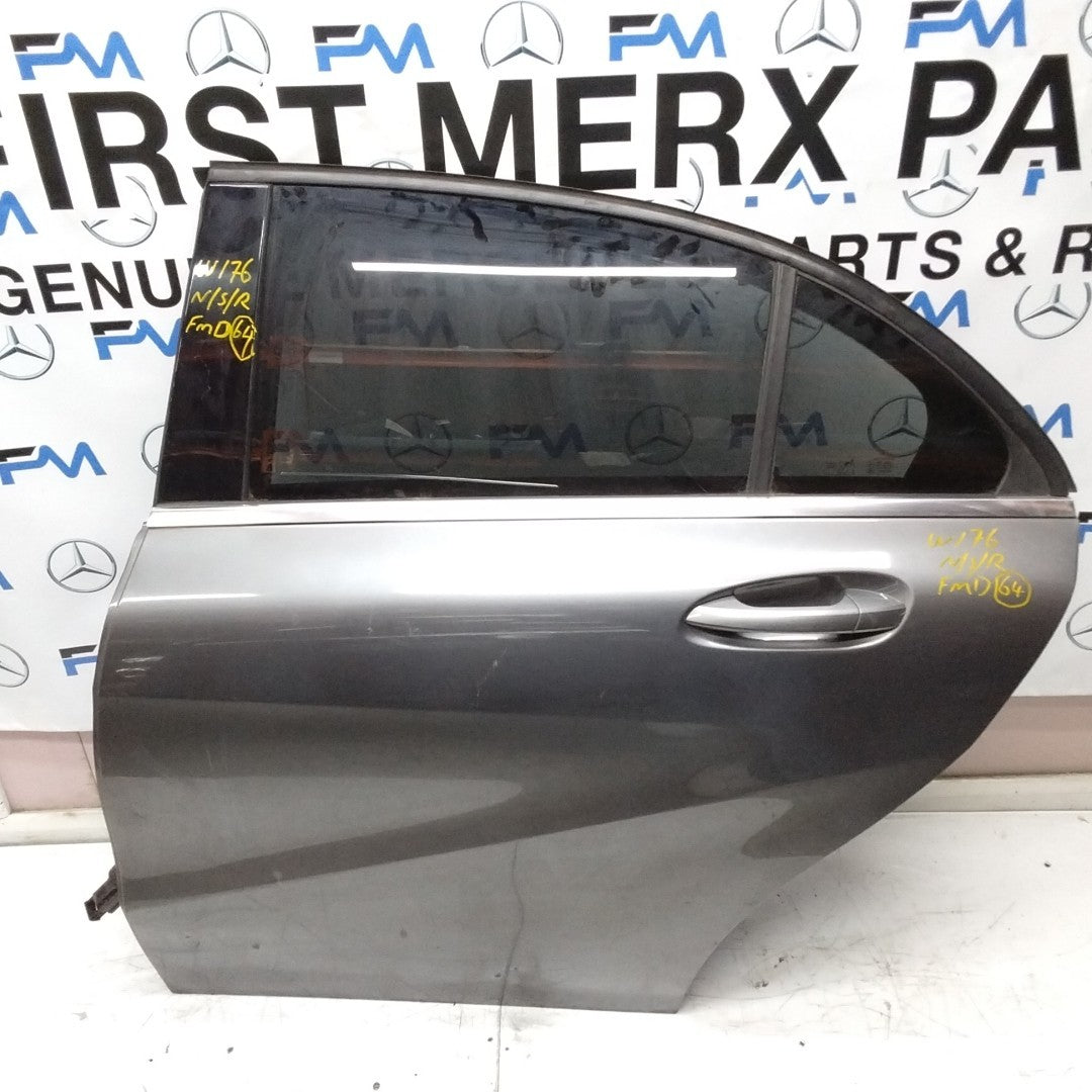 MERCEDES BENZ A-CLASS W176 PASSENGER SIDE REAR DOOR N/S/R COMPLETE BLACK FMD64