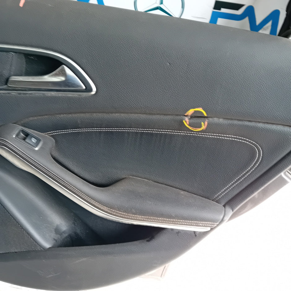 MEECEDES A-CLASS W176 SLN DRIVER REAR DOOR OSR 2012-18 GREY COMPLETE FMD288