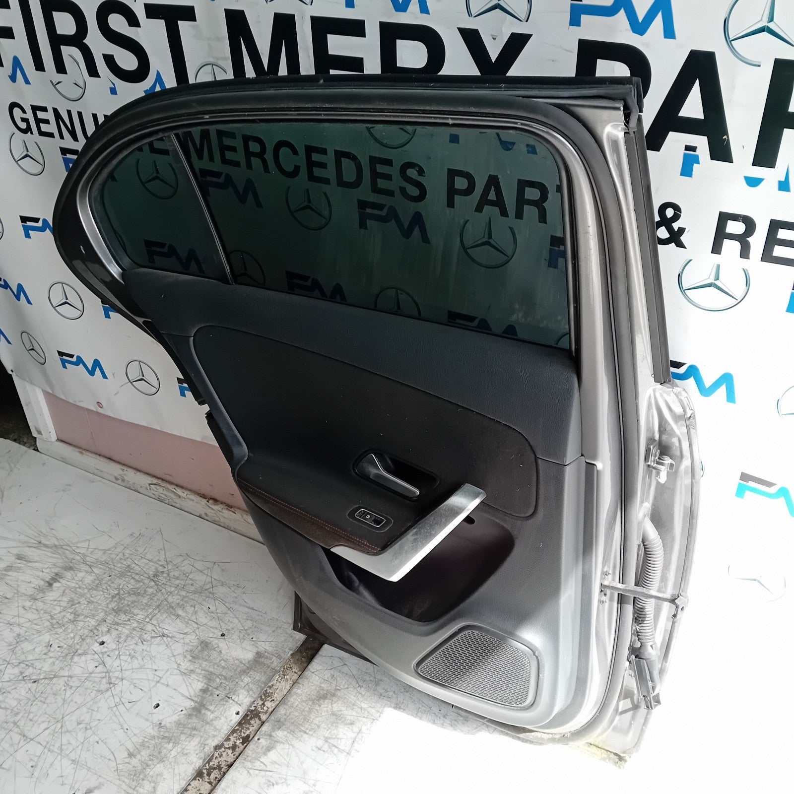 MERCEDES A-CLASS W177 PASSENGER REAR DOOR NSR GREY 2018 ON COMPLETE FMD434