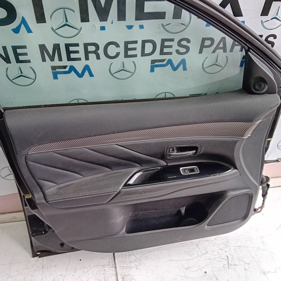 MITSUBISHI OUTLANDER PASSENGER SIDE FRONT DOOR N/S/F COMPLETE BLACK FMD46
