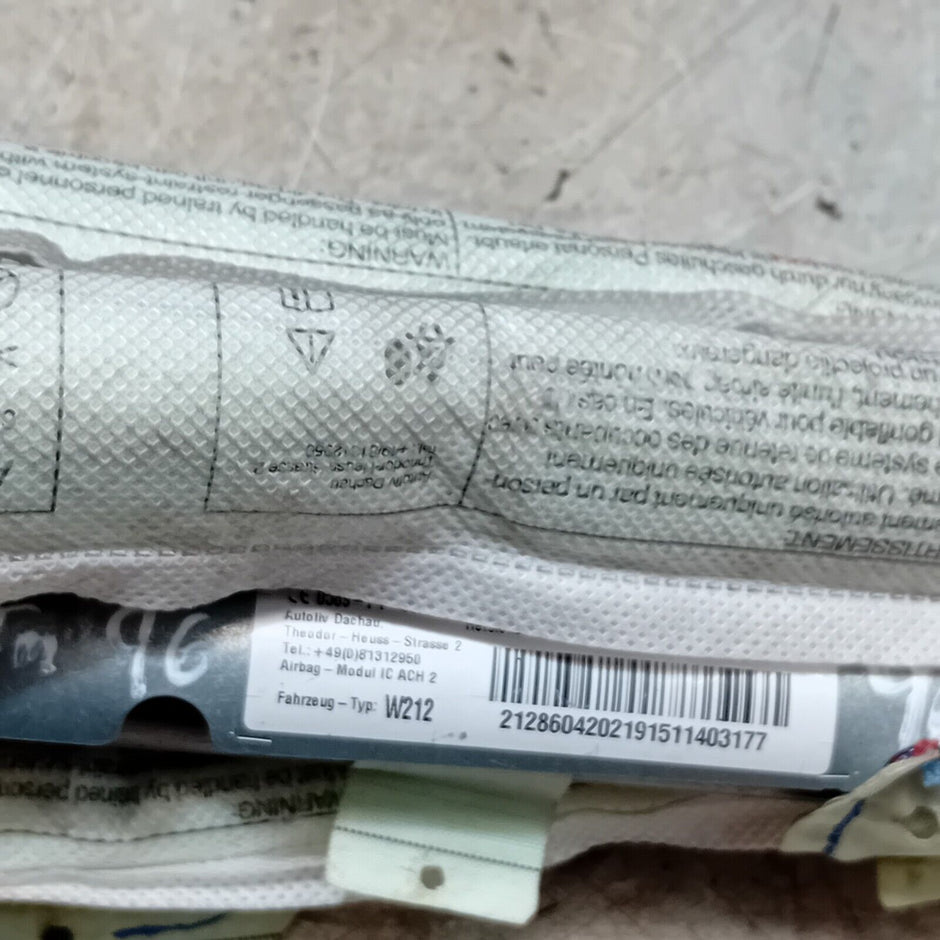 MERCEDES E CLASS CURTAIN AIBAG RIGHT SIDE SALOON A2128604202 W212 2009-2016 FM96