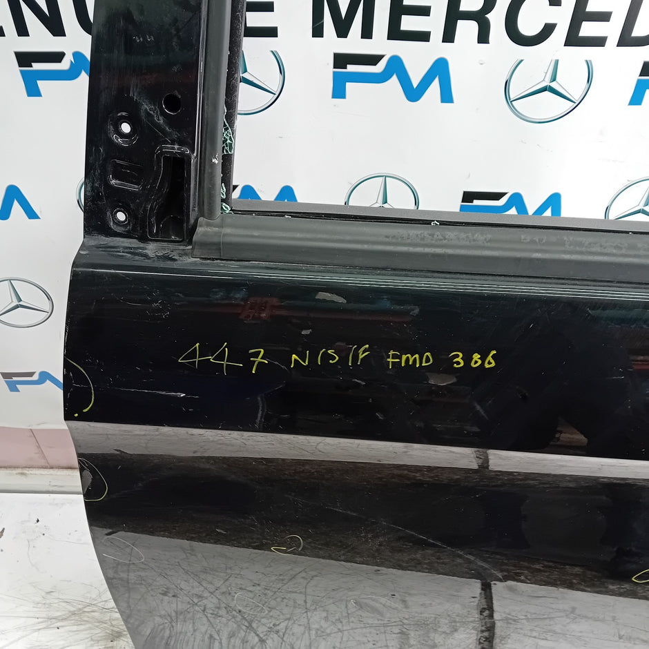 MERCEDES VITO W447 PASSENGER FRONT DOOR NSF BLACK 2014 ON COMPLETE FMD386