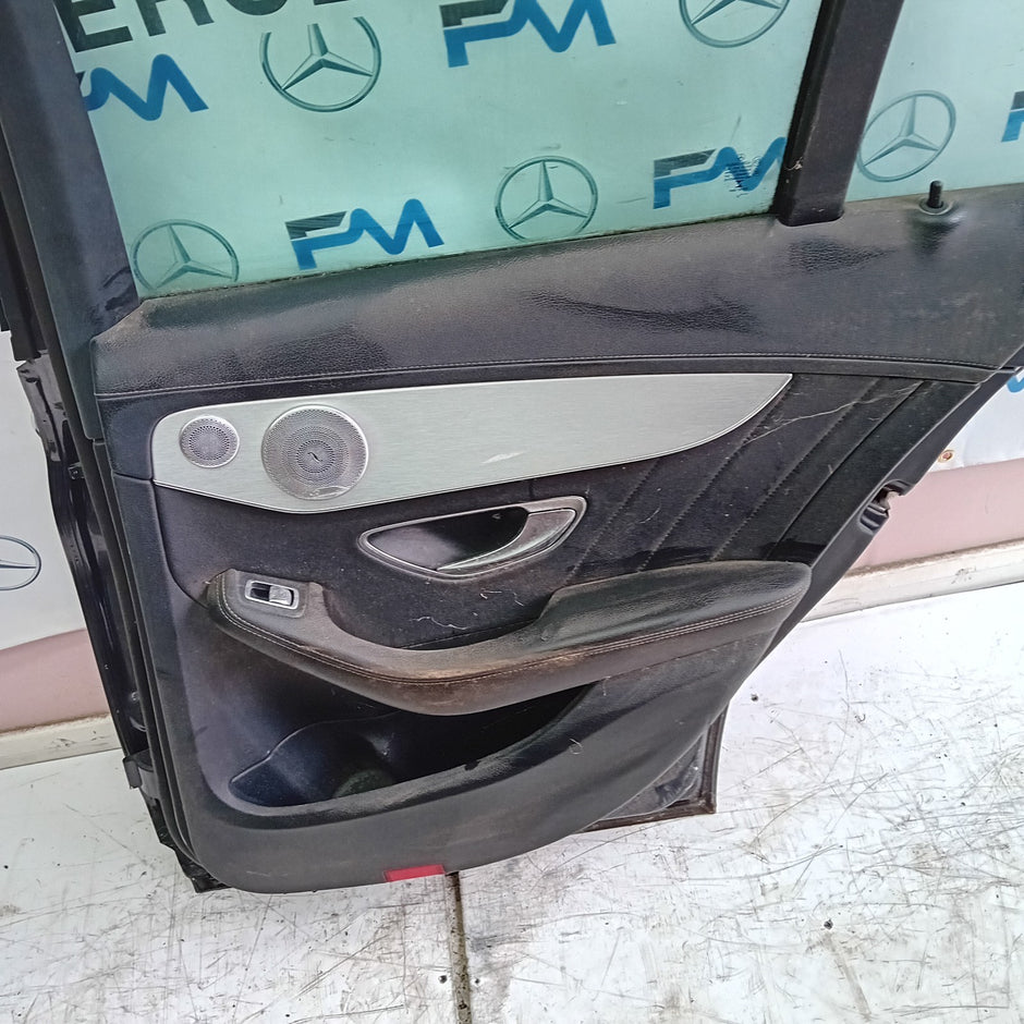 MERCEDES BENZ C-CLASS W205 DRIVER SIDE REAR DOOR O/S/R  GREY FMD131