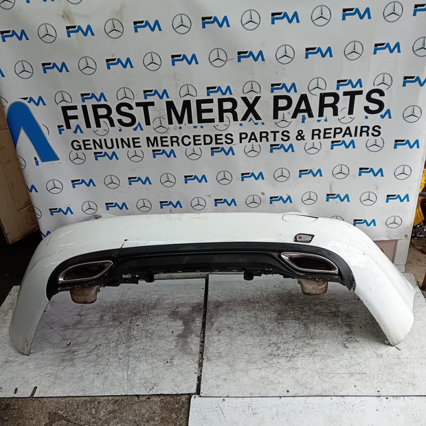 MERCEDES C-CLASS W205 SLN REAR BUMPER 2014 ON WHITE COMPLETE A2058850138 FMX37