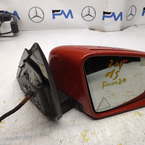 MERCEDES C-CLASS  W204 DRIVER SIDE WING MIRROR A2048107293 RED FMM20