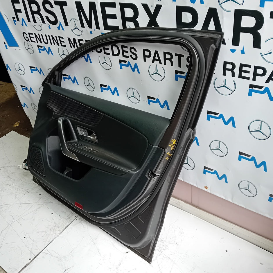MERCEDES BENZ A-CLASS W177 DRIVER SIDE FRONT DOOR O/S/F COMPLETE GREY FMD41