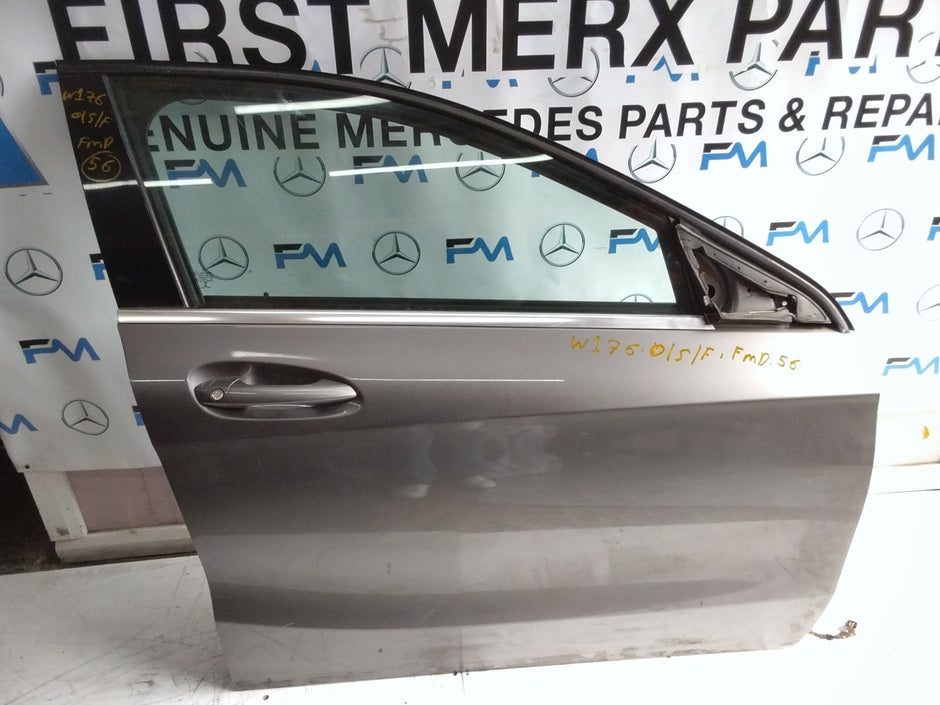 MERCEDES BENZ  A-CLASS W176 DRIVER SIDE FRONT DOOR O/S/F COMPLETE GREY FMD56