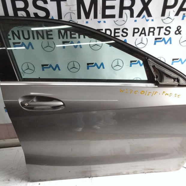 MERCEDES BENZ  A-CLASS W176 DRIVER SIDE FRONT DOOR O/S/F COMPLETE GREY FMD56