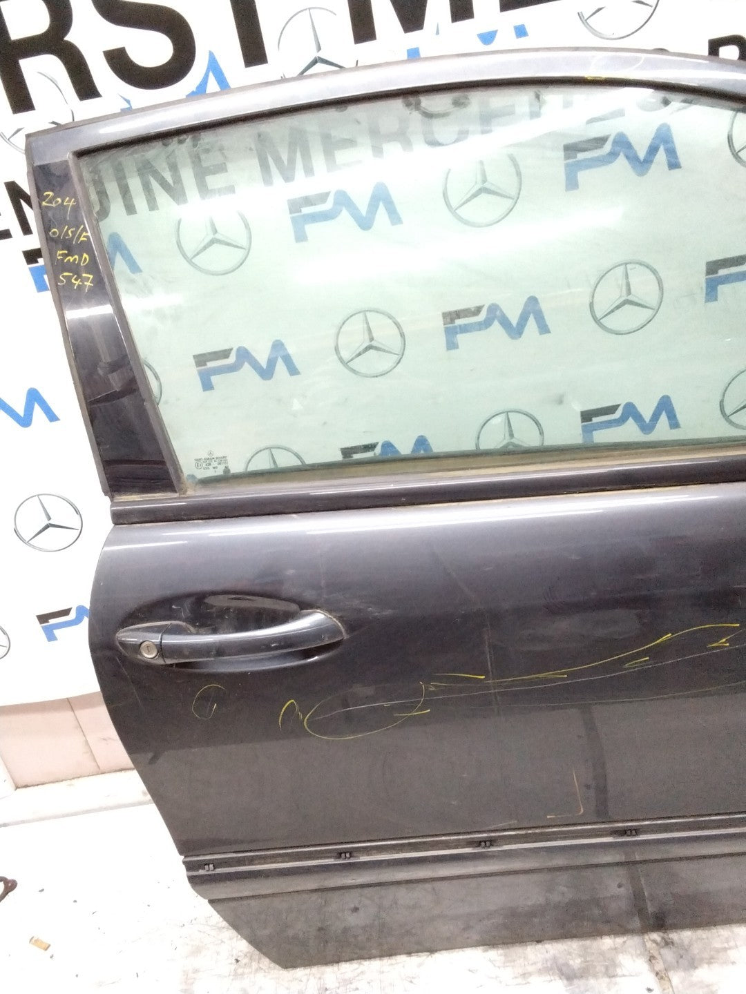 MERCEDES C-CLASS W204 SLN DRIVER FRONT DOOR OSF GREY 2008-14 COMPLETE FMD547
