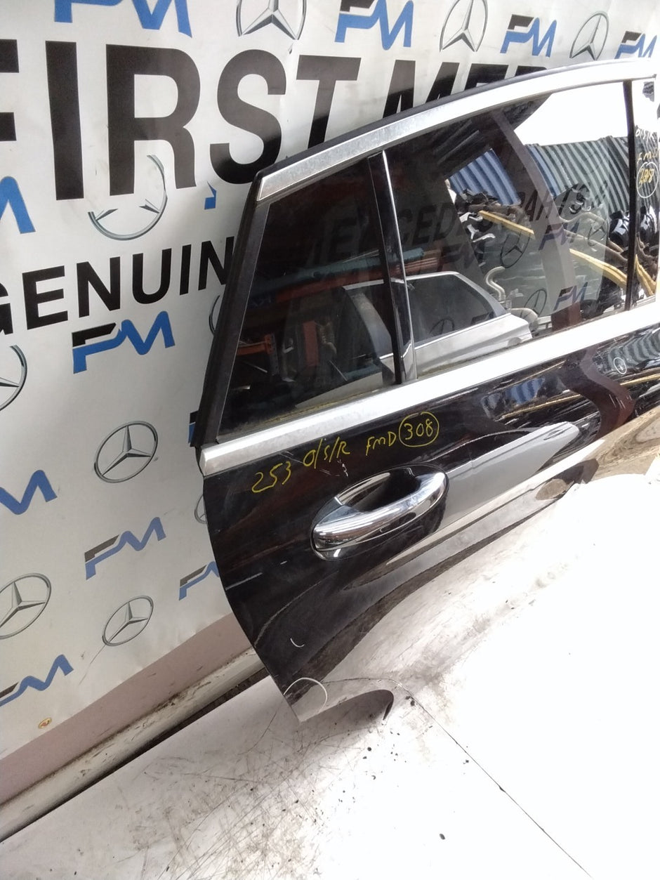 MERCEDES BENZ GLC X253  DRIVER REAR DOOR OSR BLACK 2016 ON COMPLETE FMD308