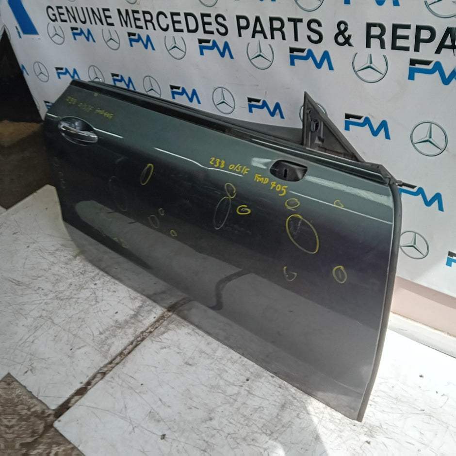 MERCEDES E-CLASS C238 CP DRIVER FRONT DOOR OSF 2016 ON GREY COMPLETE FMD405