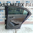 MERCEDES BENZ A-CLASS W176 DRIVER REAR DOOR OSR BLUE 2012-18 COMPLETE FMD370