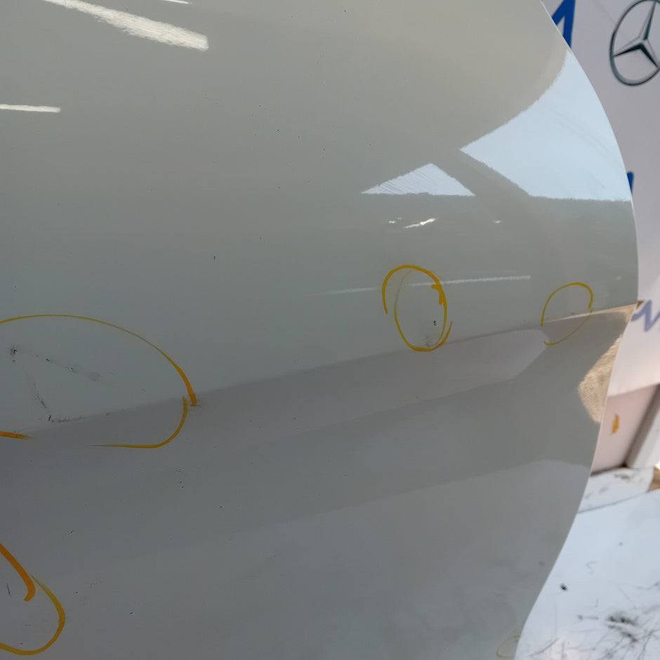 MERCEDES CLA W117 DRIVER REAR DOOR OSR WHITE 2014 COMPLETE FMD472