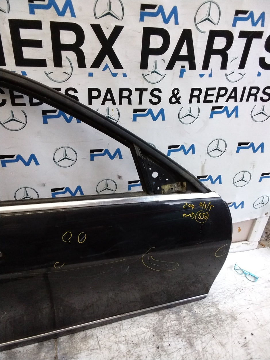 MERCEDES C-CLASS W204 SLN DRIVER FRONT DOOR OSF BLACK 2008-14 COMPLETE FMD550