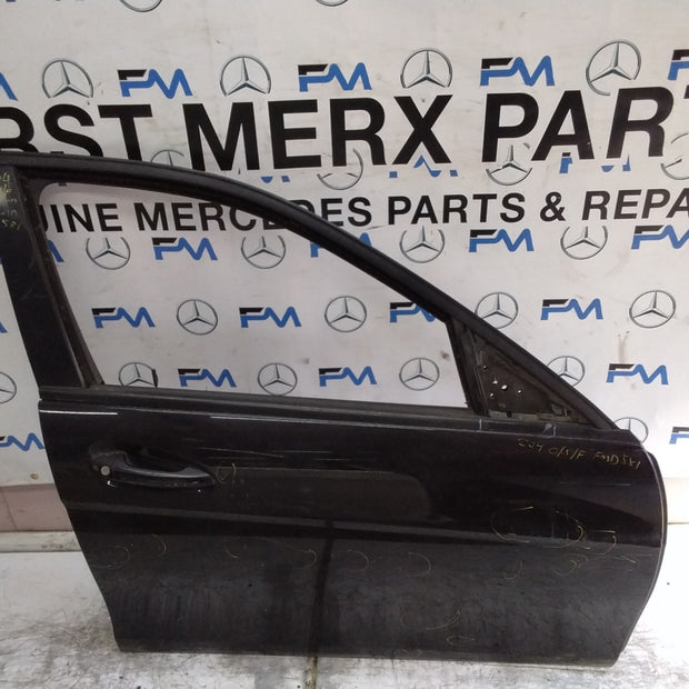 MERCEDES BENZ  C-CLASS W204 DRIVER FRONT DOOR OSF BLACK 2008-14  FMD581
