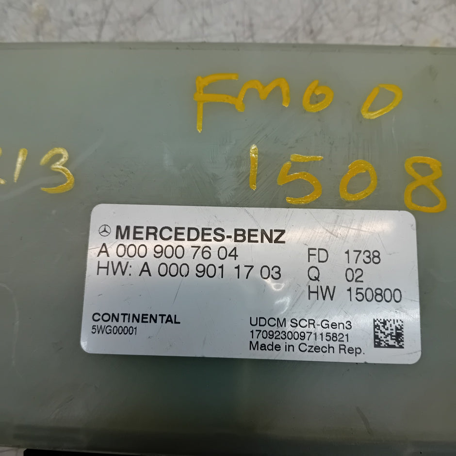 MERCEDES BENZ  E-CLASS W213 ADBLUE SCR CONTROL UNIT EGR ECU A0009007604 FM001508
