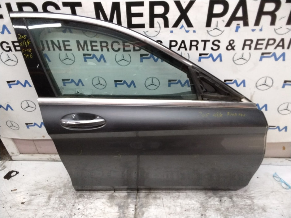 MERCEDES C-CLASS W205 SLN DRIVER FRONT DOOR OSF GREY COMPLETE 2014-21 FMD546