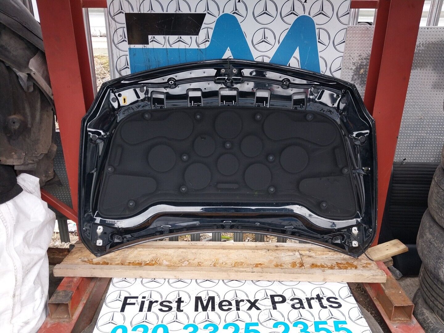 2013-2018 MERCEDES A CLASS W176 GENUINE BONNET PAINT CODE 191 BLACK *DAMAGE* 