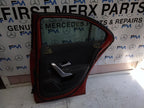 MERCEDES BENZ A-CLASS W177 DRIVER SIDE REAR DOOR O/S/R COMPLETE RED FMD83