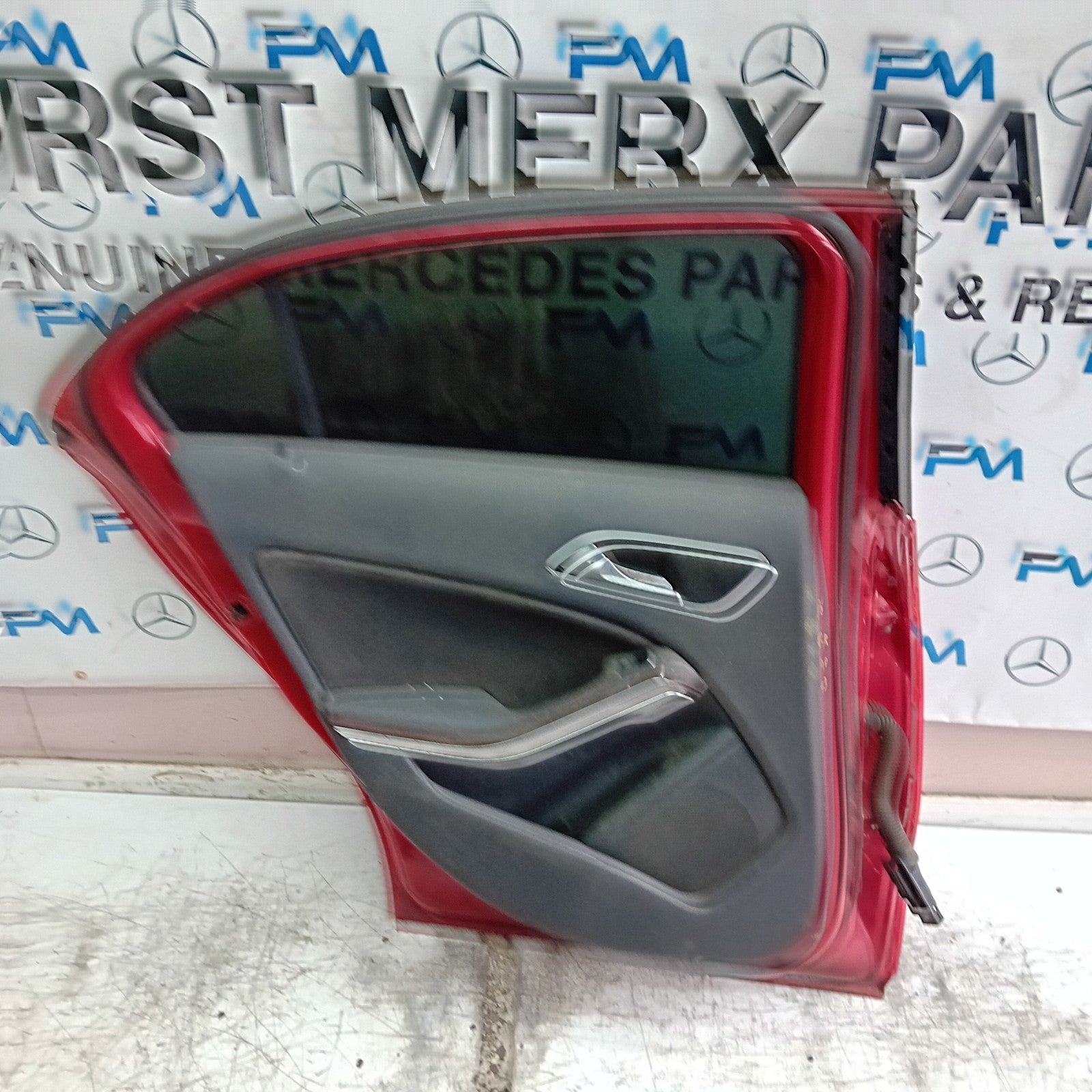 MERCEDES A-CLASS W176 PASSENGER REAR DOOR NSR RED COMPLETE 2012-18 FMD413