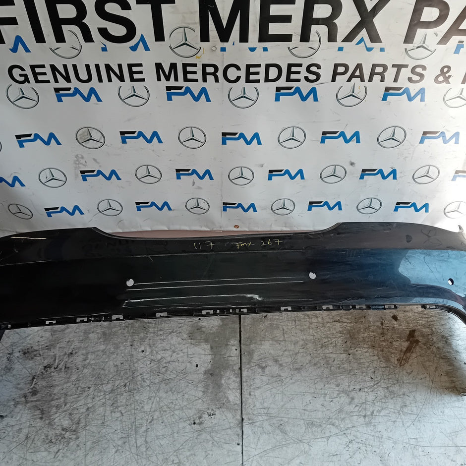 MERCEDES BENZ CLA W117 REAR BUMPER A1179053901 2018 BLACK  FMX167