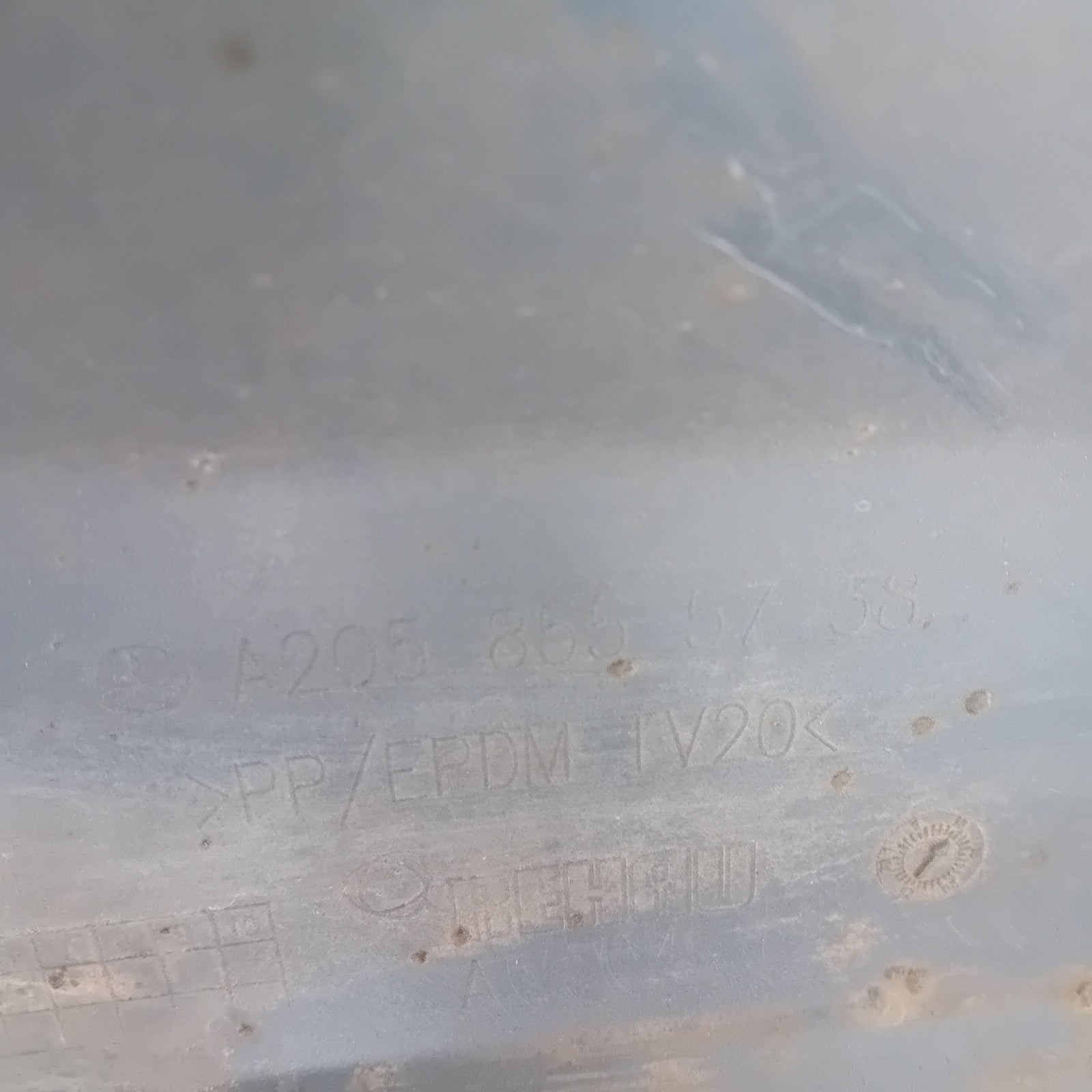 MERCEDES C-CLASS W205 SLN REAR BUMPER 2014 BLACK A2058555738 FMX45