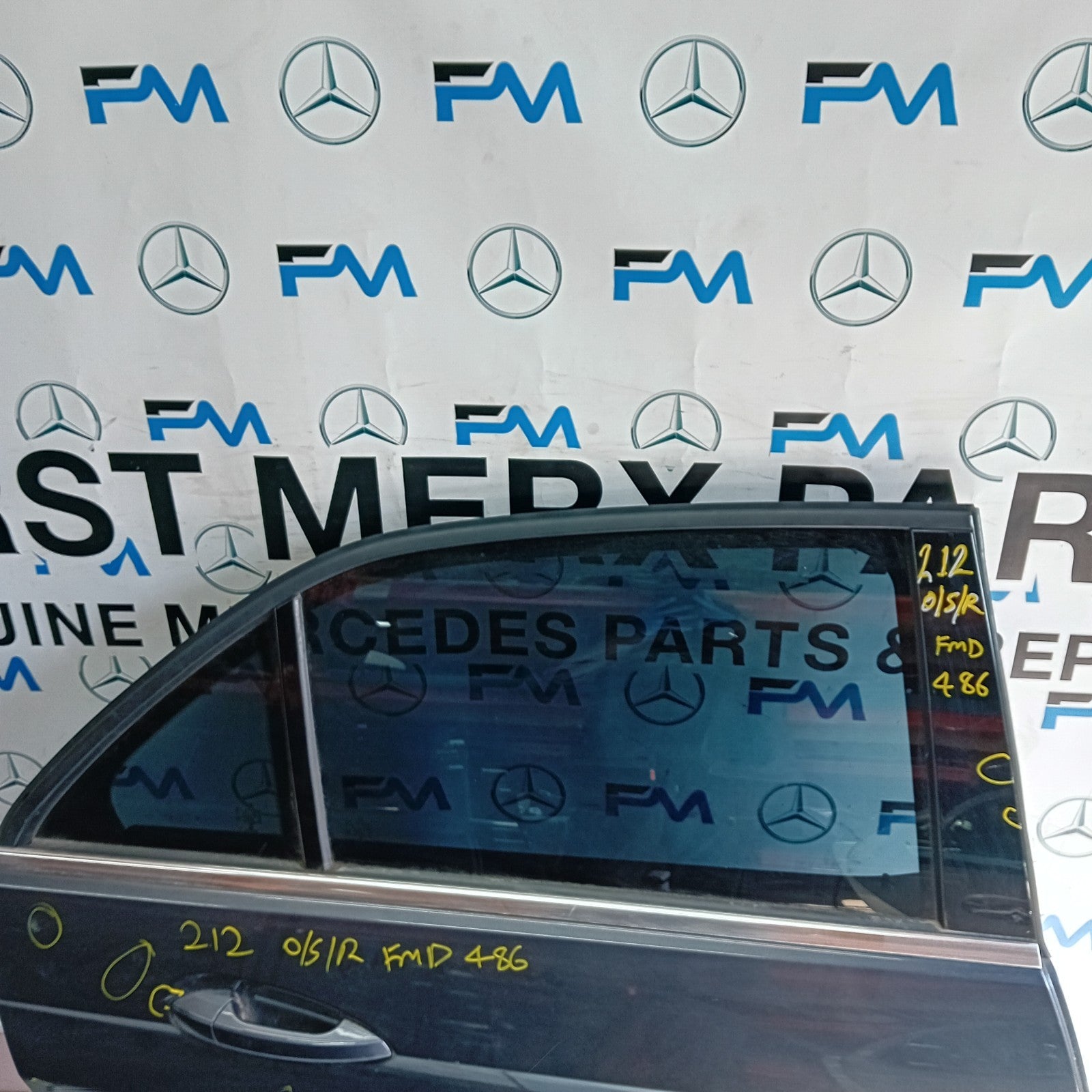 MERCEDES BENZ  E-CLASS W212 DRIVER REAR DOOR OSR  2014 GREY COMPLETE FMD486