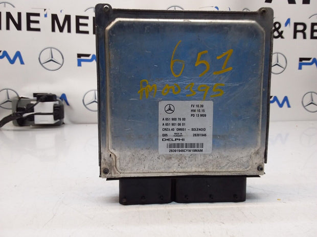 MERCEDES E-CLASS 2012 ENGINE  CONTROL MODULE A6519007600 FM00395