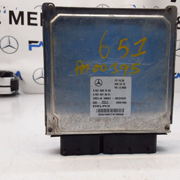 MERCEDES E-CLASS 2012 ENGINE  CONTROL MODULE A6519007600 FM00395