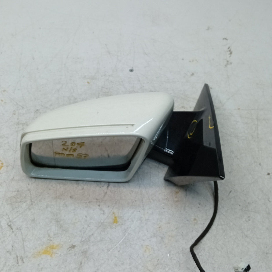 MERCEDES E-CLASS W207 PASSENGER WING MIRROR NS WHITE 2009-2016 FMM57