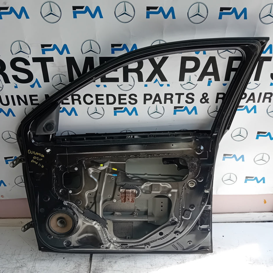 MITSUBISHI OUTLANDER DRIVER SIDE FRONT DOOR O/S/F BLACK FMD118