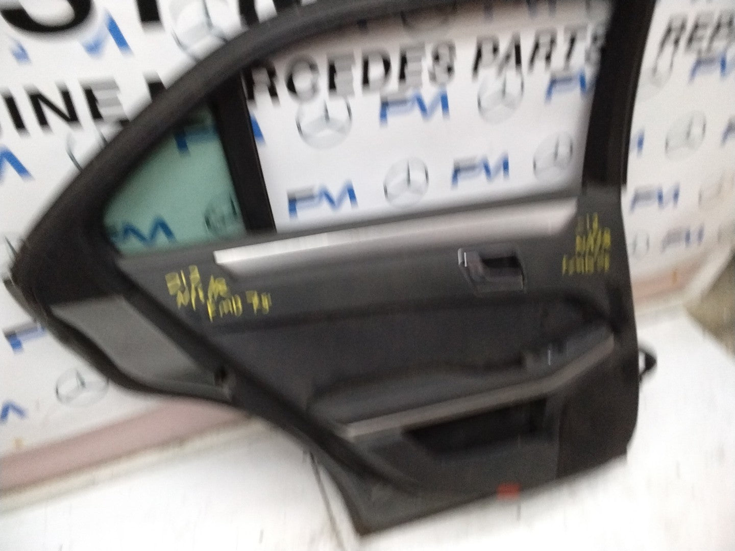 MERCEDES BENZ E-CLASS W212 PASSENGER SIDE REAR DOOR N/S/R COMPLETE SILVER FMD78