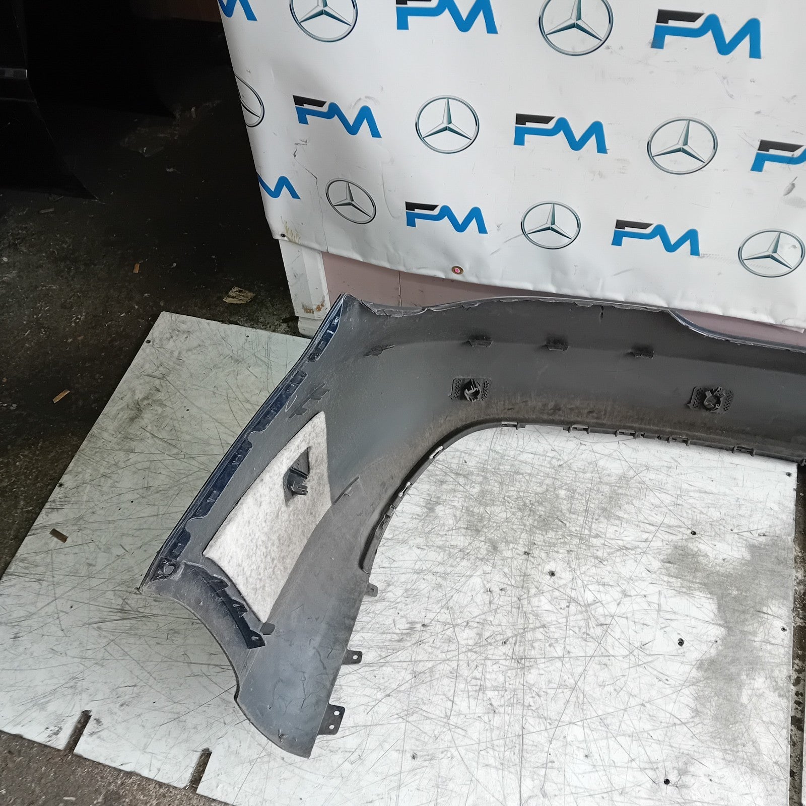 MERCEDES BENZ CLA W117 REAR BUMPER 2015 BLUE A1178800440 FMX48