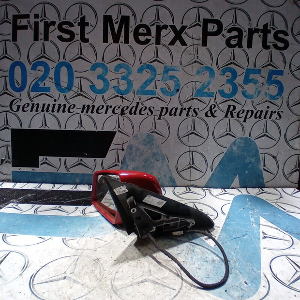 2013-2018 MERCEDES BENZ A CLASS W176 WING MIRROR PASSENGER LEFT NSF RED