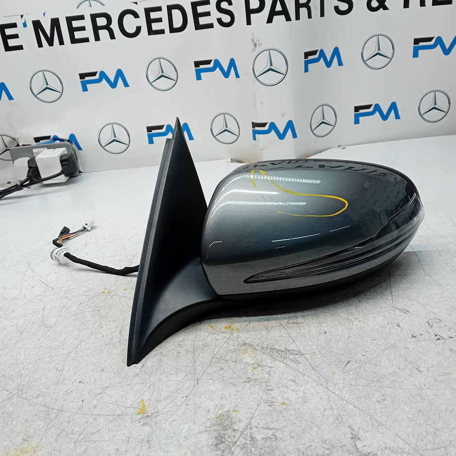 MERCEDES BENZ GLC W253 PASSENGER WING MIRROR NS GREY PL A2538103901 FMM85