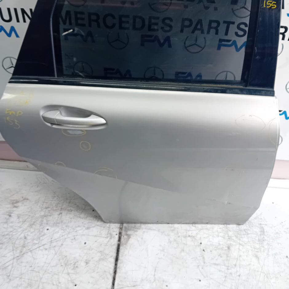 MERCEDES BENZ B-CLASS W246 DRIVER REAR DOOR O/S/R SILVER 2012-19 COMPLETE FMD155