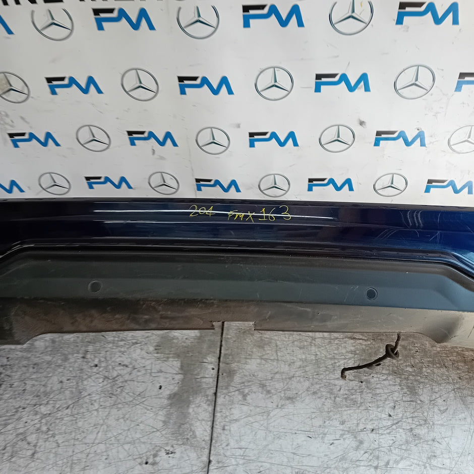 MERCEDES BENZ C-CLASS W204  REAR BUMPER A2048850438 2016 WHITE COMPLETE FMX163