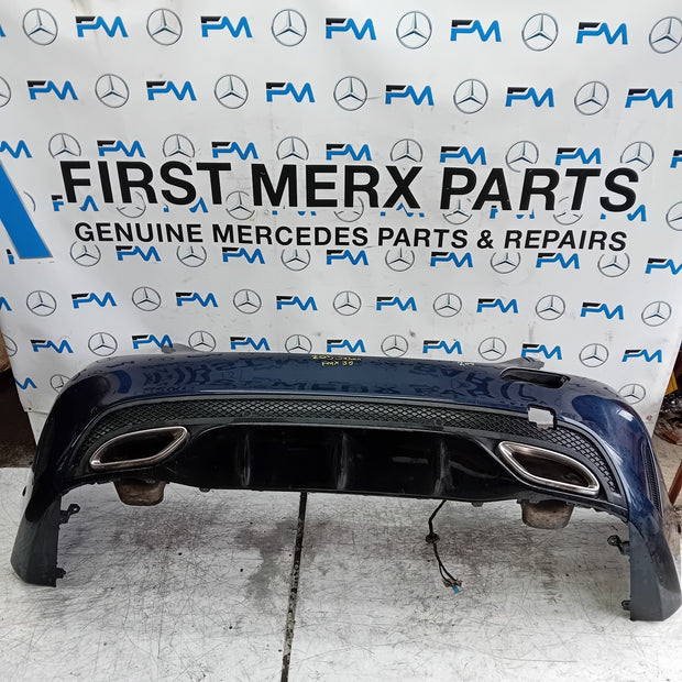 MERCEDES C-CLASS W205 SLN REAR BUMPER 2014 ON BLUE COMPLETE A2058555738 FMX36
