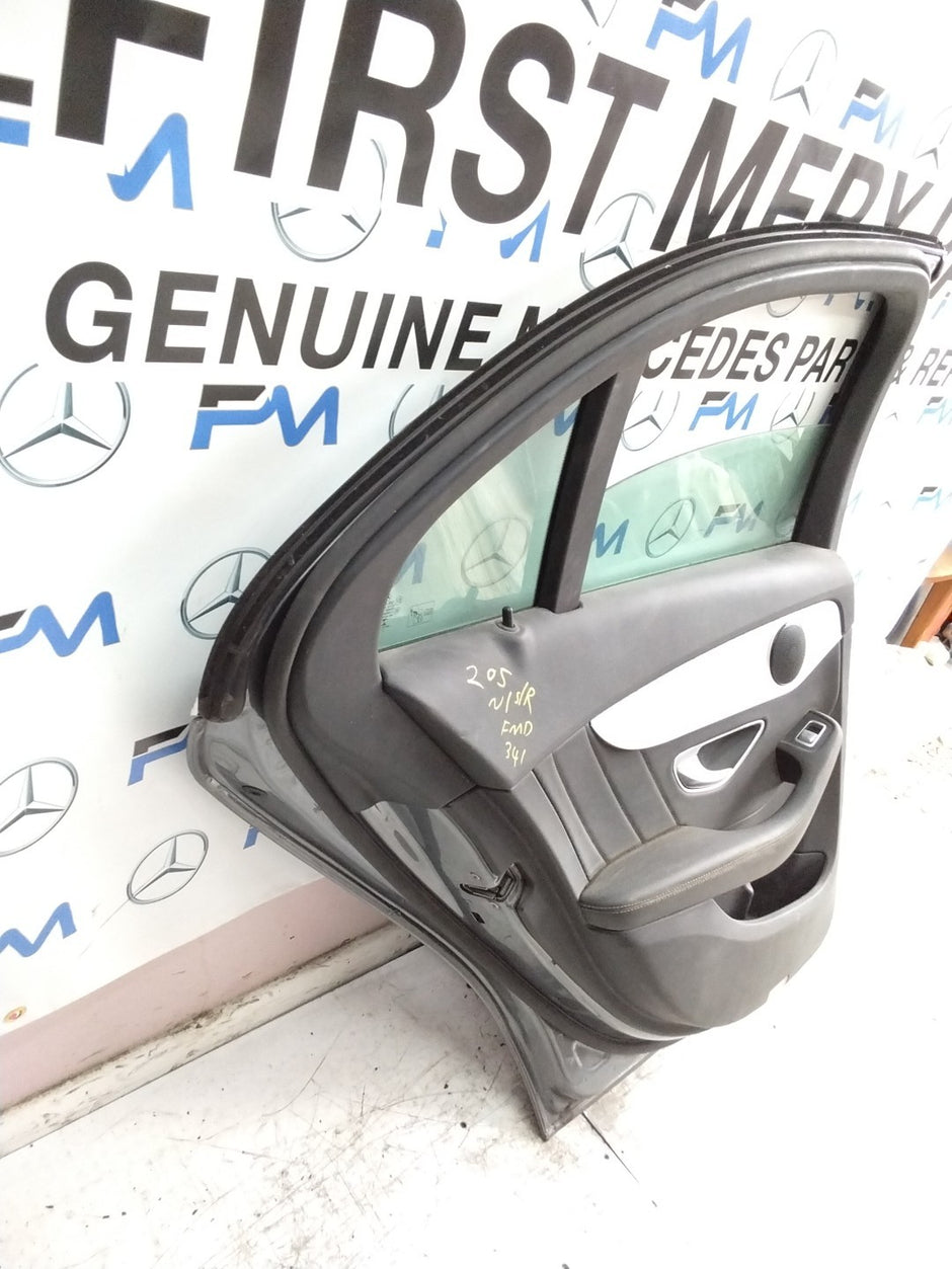 MERCEDES C-CLASS W205 SLN PASSENGER REAR DOOR NSR GREY 2014 ON COMPLETE FMD341