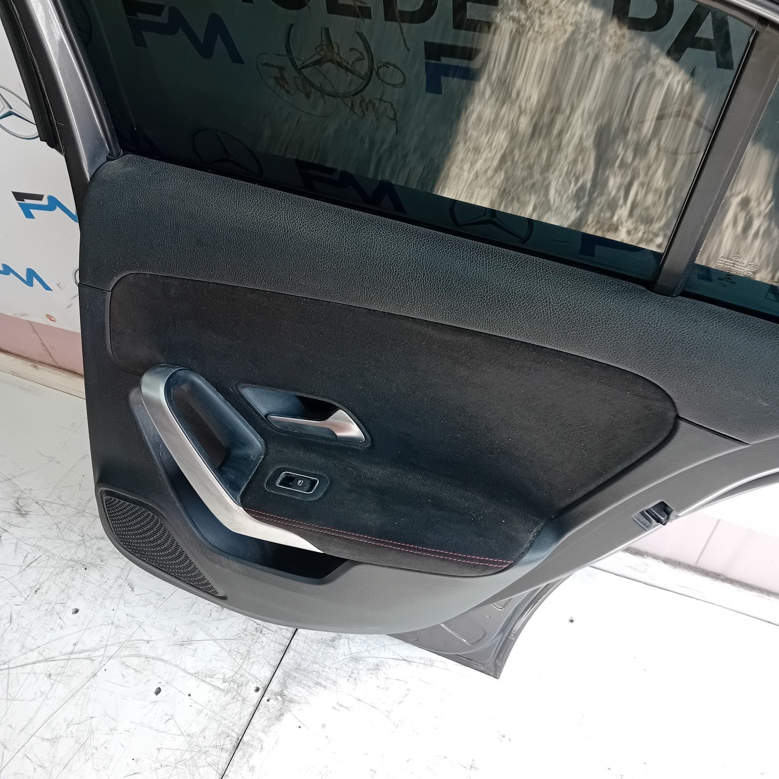 MERCEDES  A-CLASS W177 DRIVER SIDE REAR DOOR N/S/R COMPLETE GREY FMD115