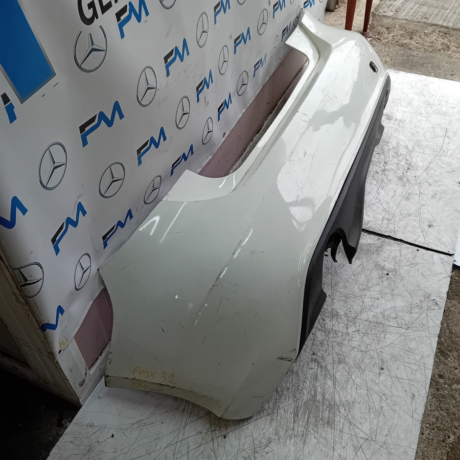 MERCEDES BENZ A-CLASS W176 REAR BUMPER 2012-18 A1768850125 WHITE FMX31